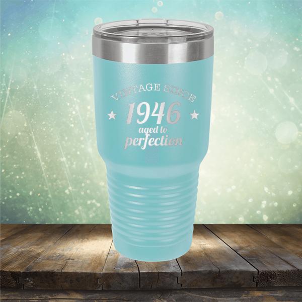 Vintage Since 1946 Aged to Perfection 75 Years Old - Laser Etched Tumbler Mug