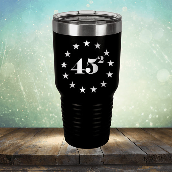 45 Squared - Laser Etched Tumbler Mug