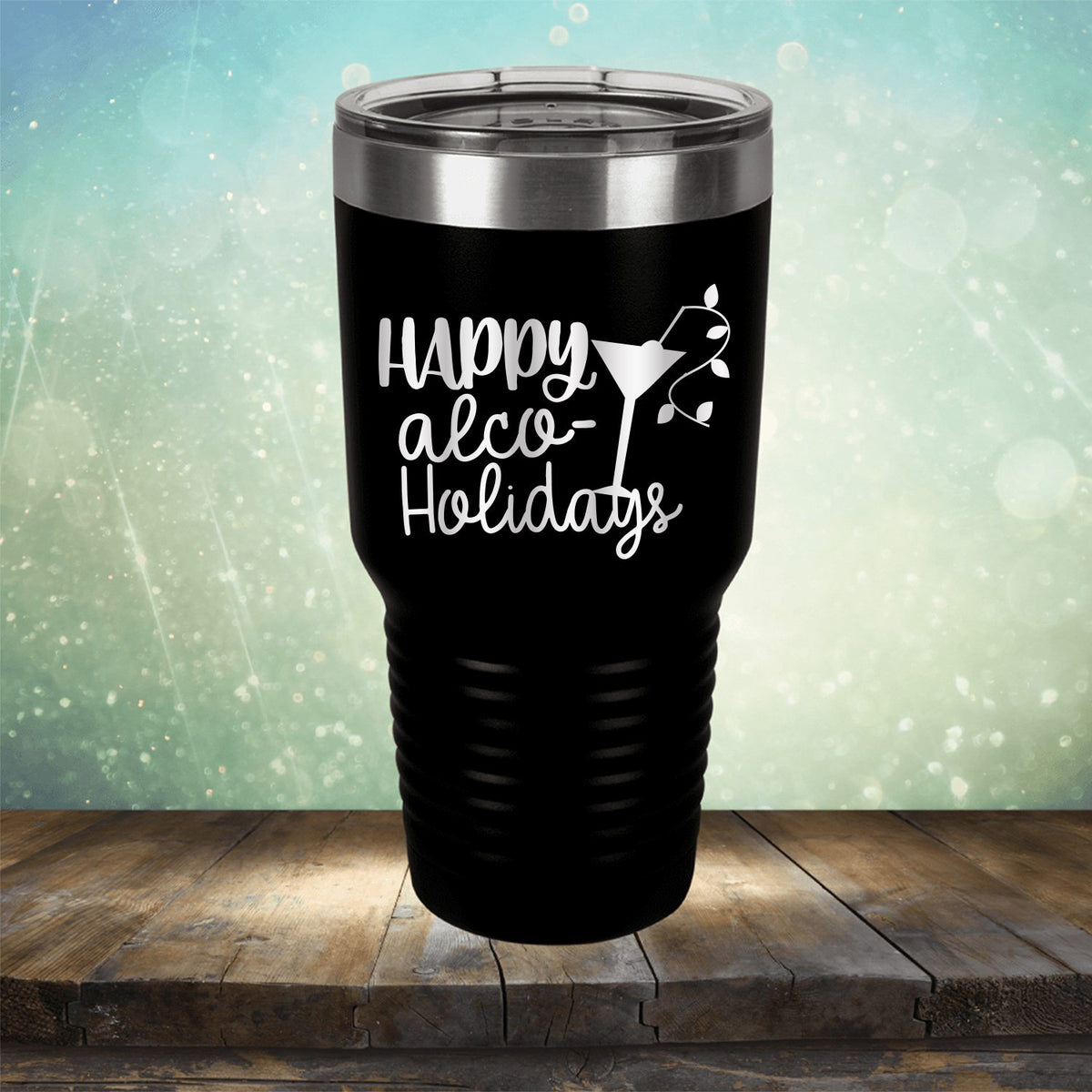 Happy Alco Holidays - Laser Etched Tumbler Mug