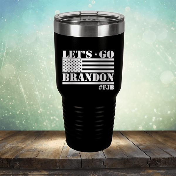 Let&#39;s Go Brandon American Flag - Laser Etched Tumbler Mug