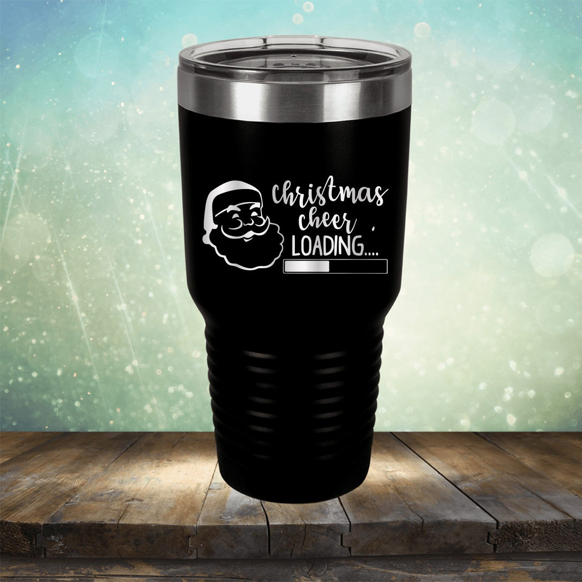 Christmas Cheer Loading - Laser Etched Tumbler Mug