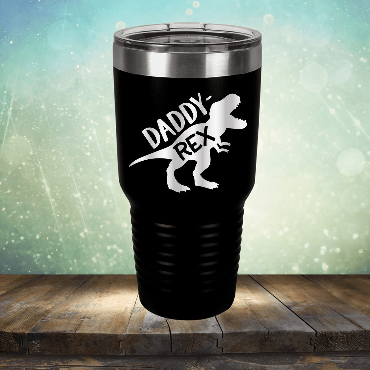 Daddy Rex Dinosaur - Laser Etched Tumbler Mug