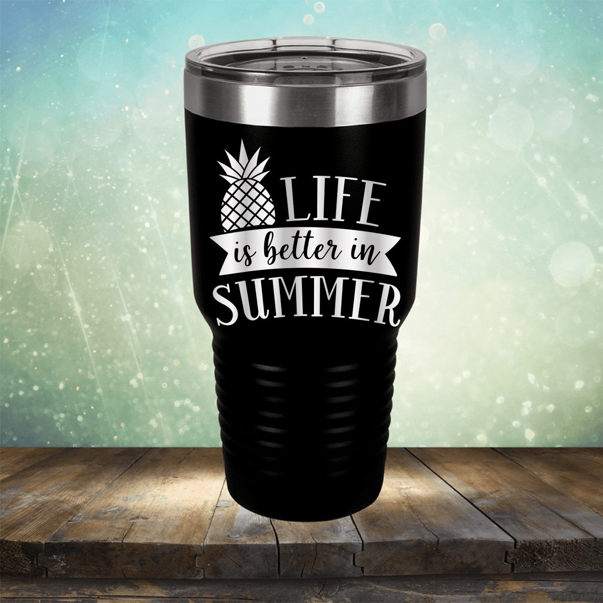 Life is Better in Summer - Laser Etched Tumbler Mug