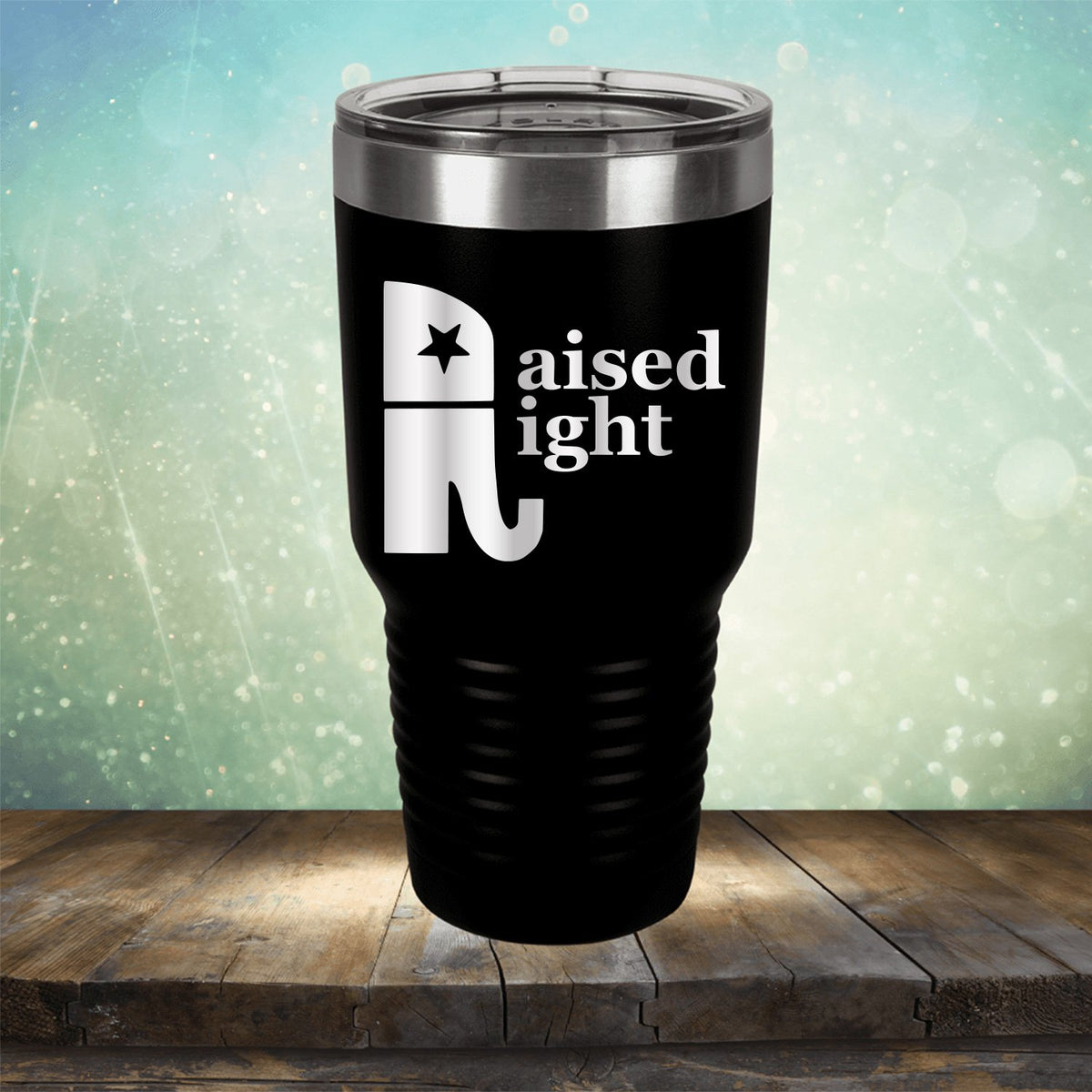 Elephant Raised Right - Laser Etched Tumbler Mug