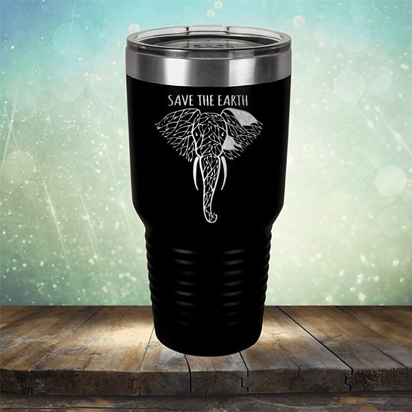 Save Elephants Save The Earth - Laser Etched Tumbler Mug