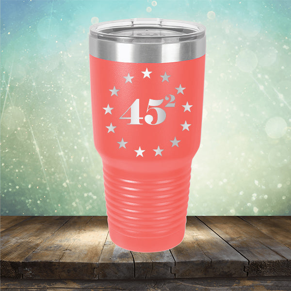 45 Squared - Laser Etched Tumbler Mug