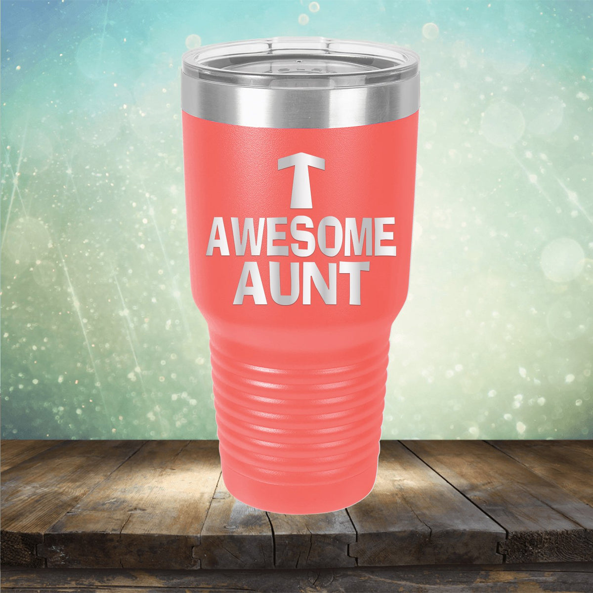 Awesome Aunt - Laser Etched Tumbler Mug