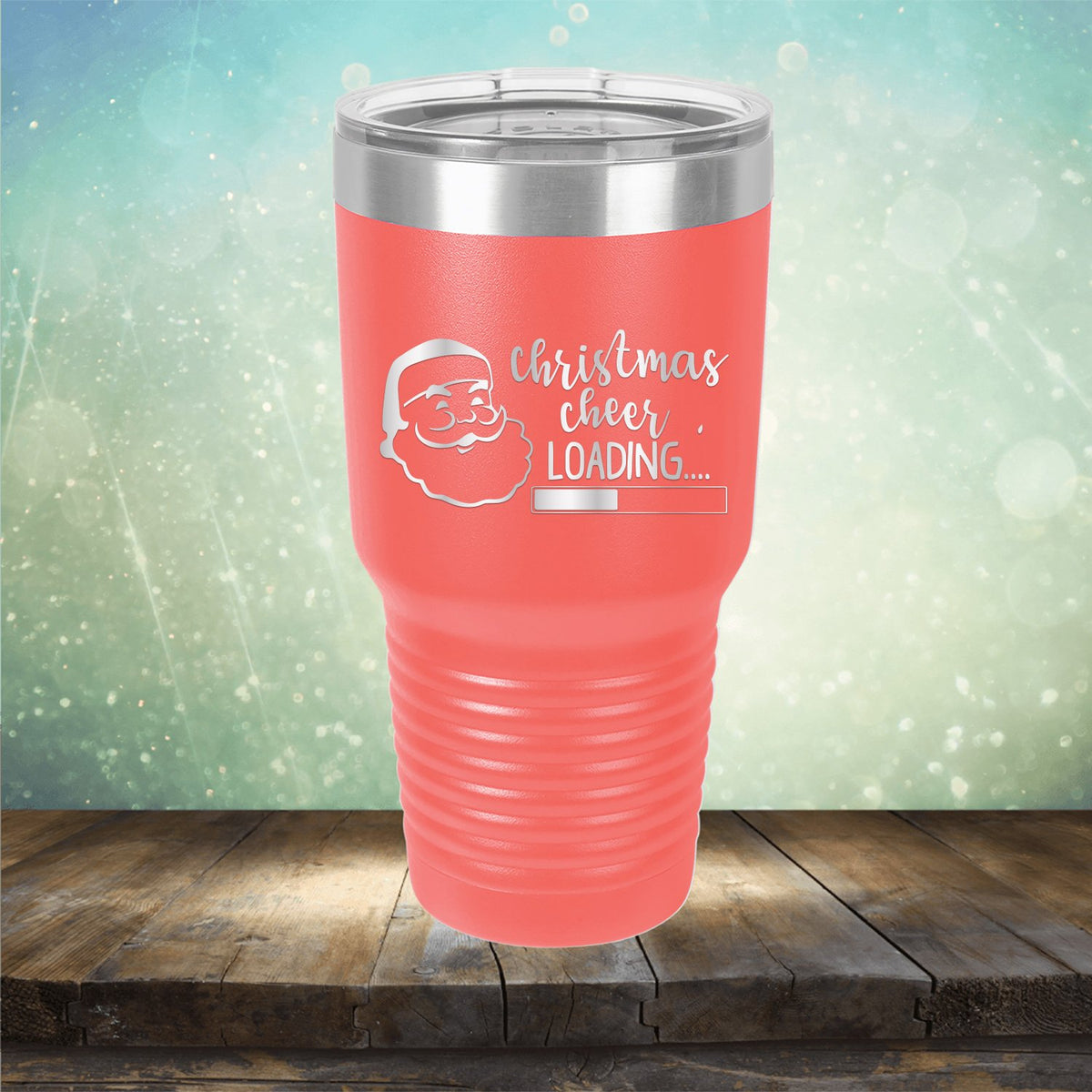 Christmas Cheer Loading - Laser Etched Tumbler Mug