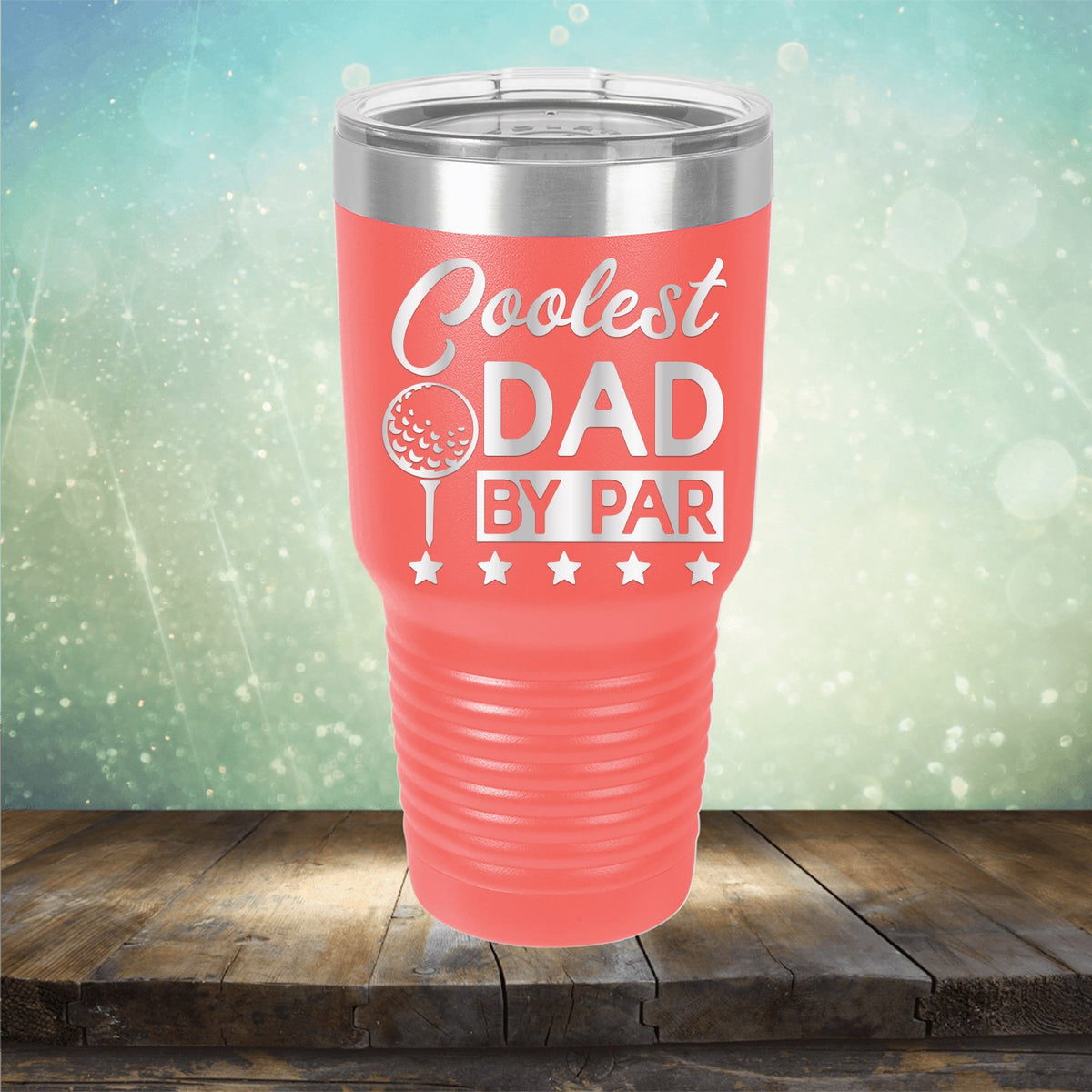 Coolest Dad By Par - Laser Etched Tumbler Mug