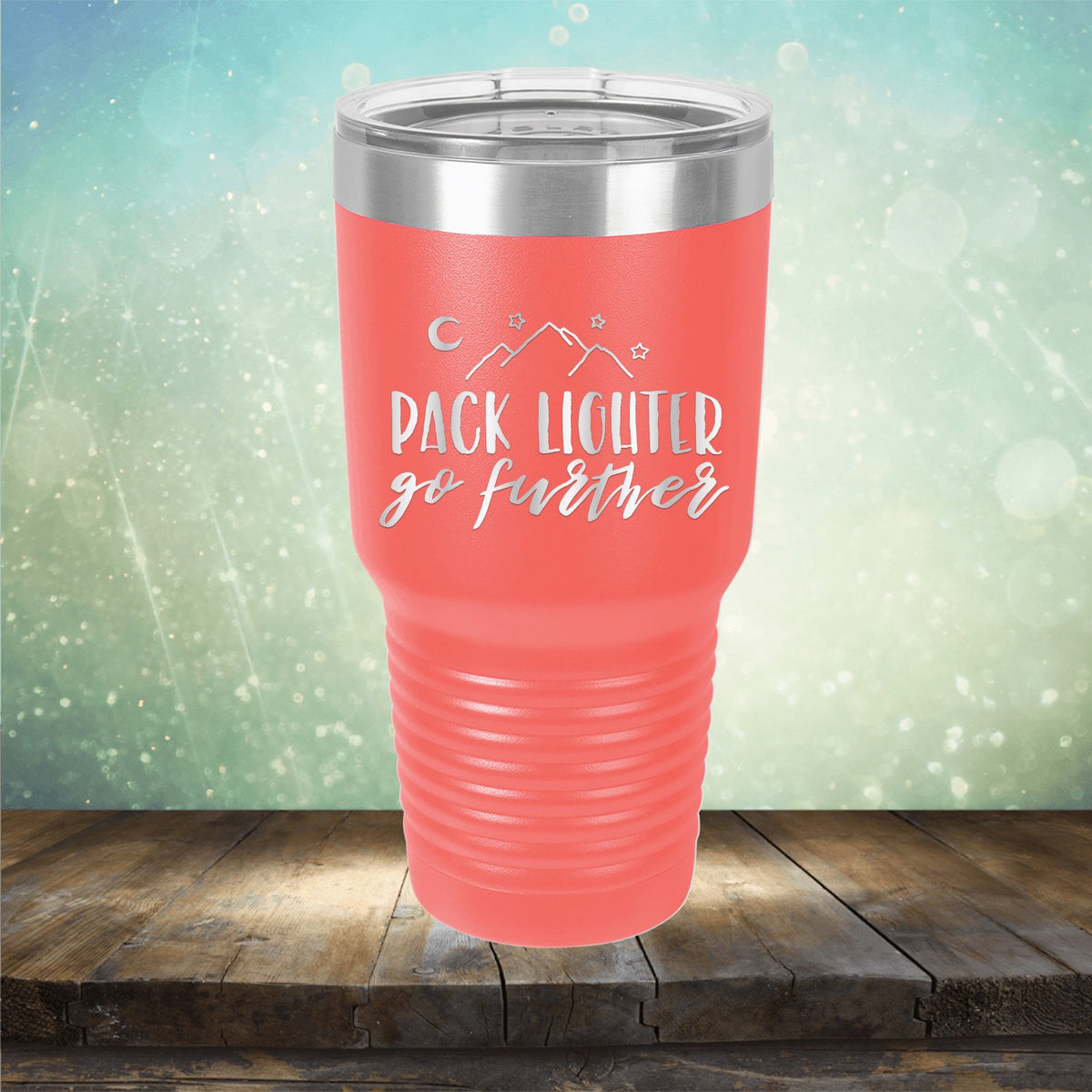 Pack Lighter Go Further - Laser Etched Tumbler Mug