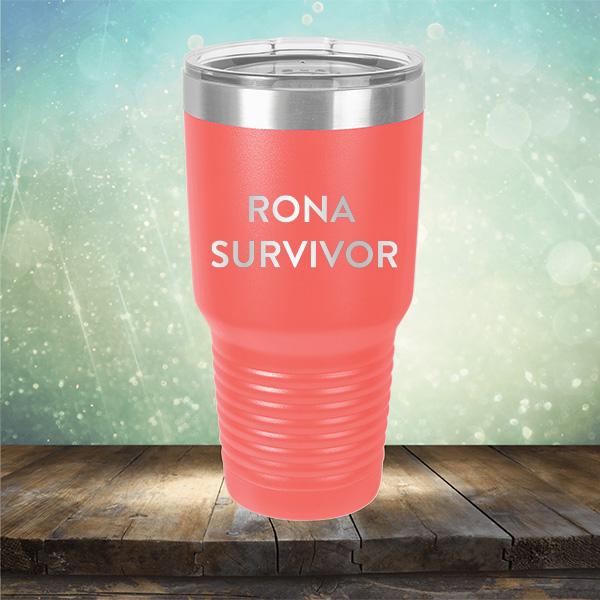 Rona Survivor - Laser Etched Tumbler Mug