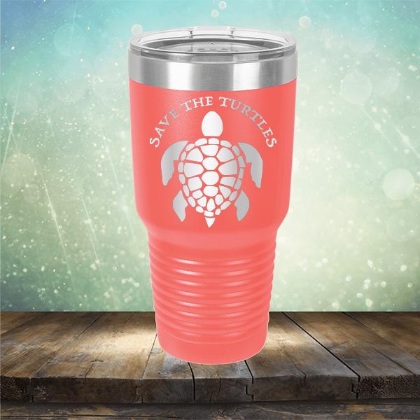 Save The Turtles - Laser Etched Tumbler Mug