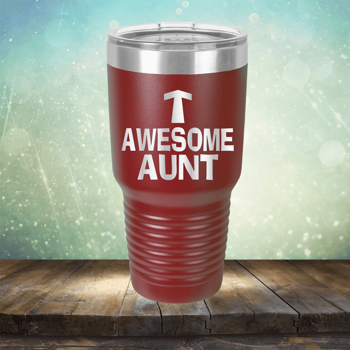 Awesome Aunt - Laser Etched Tumbler Mug