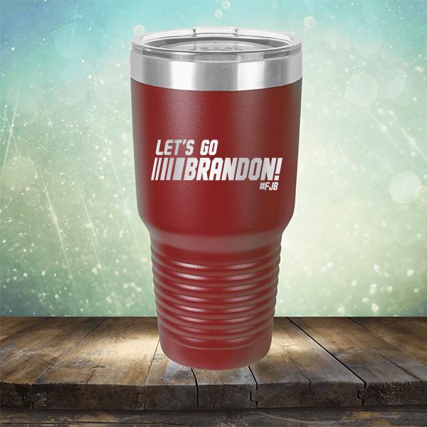 Let&#39;s Go Brandon FJB Racing - Laser Etched Tumbler Mug