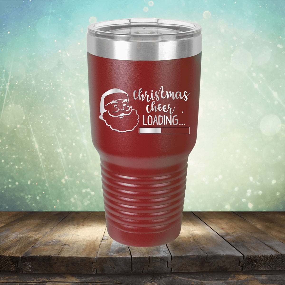 Christmas Cheer Loading - Laser Etched Tumbler Mug