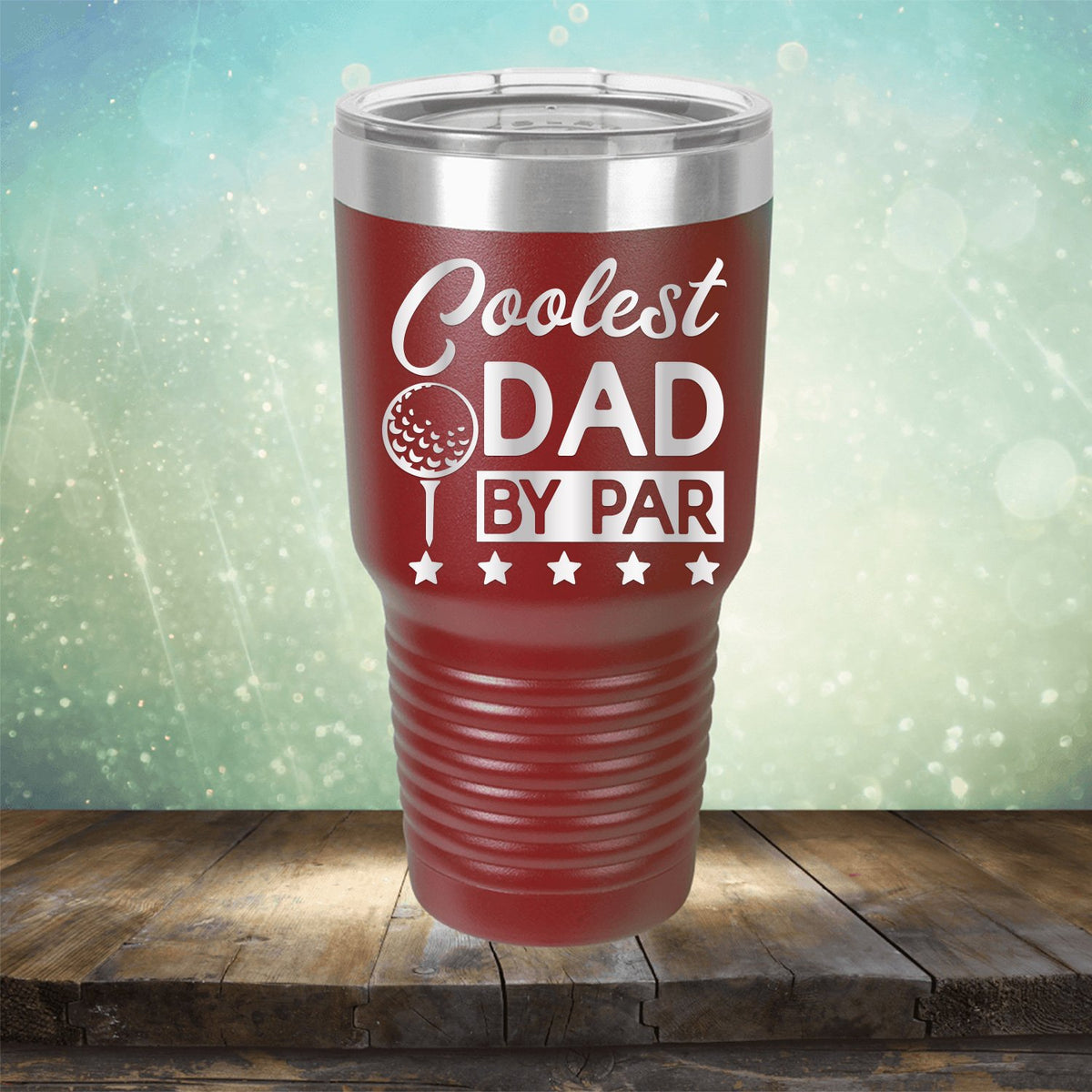 Coolest Dad By Par - Laser Etched Tumbler Mug