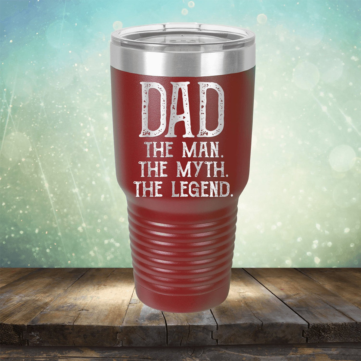 DAD The Man The Myth The Legend - Laser Etched Tumbler Mug