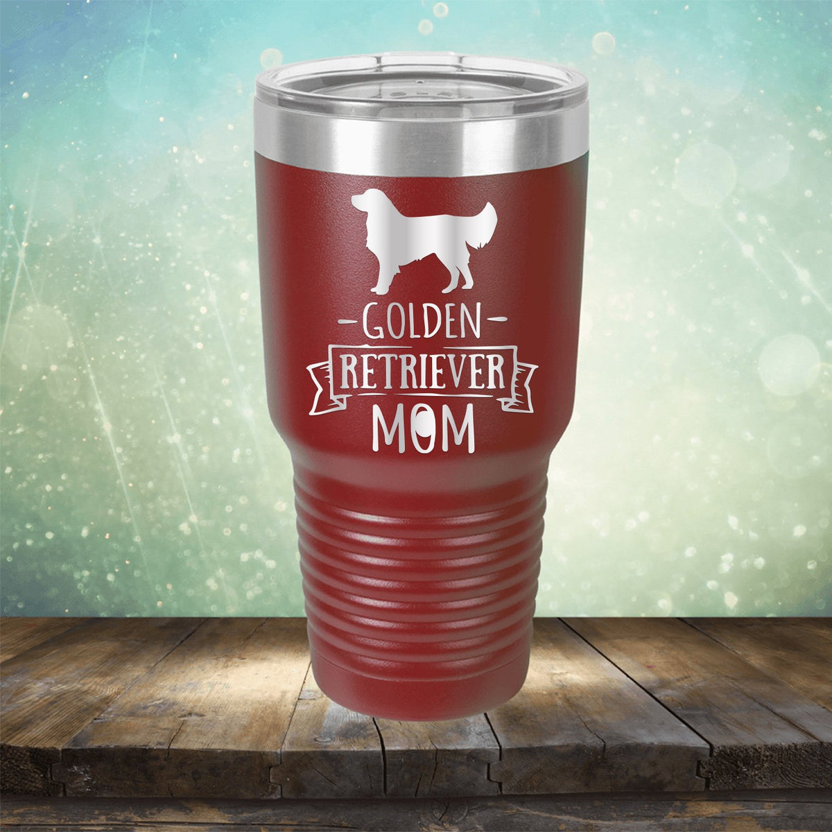 Golden Retriever Mom - Laser Etched Tumbler Mug