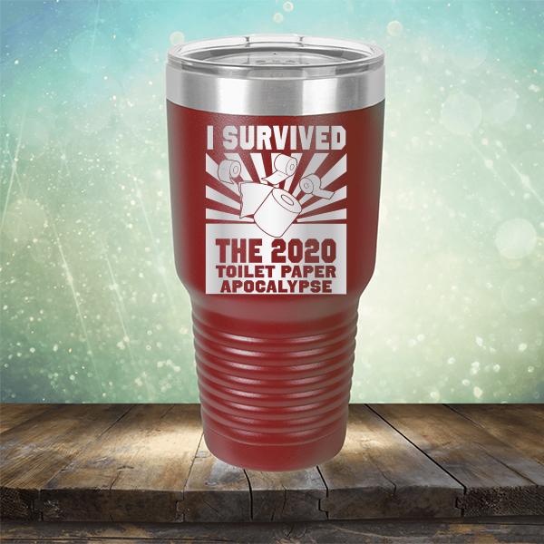 I Survived 2020 Toilet Paper Apocalypse - Laser Etched Tumbler Mug