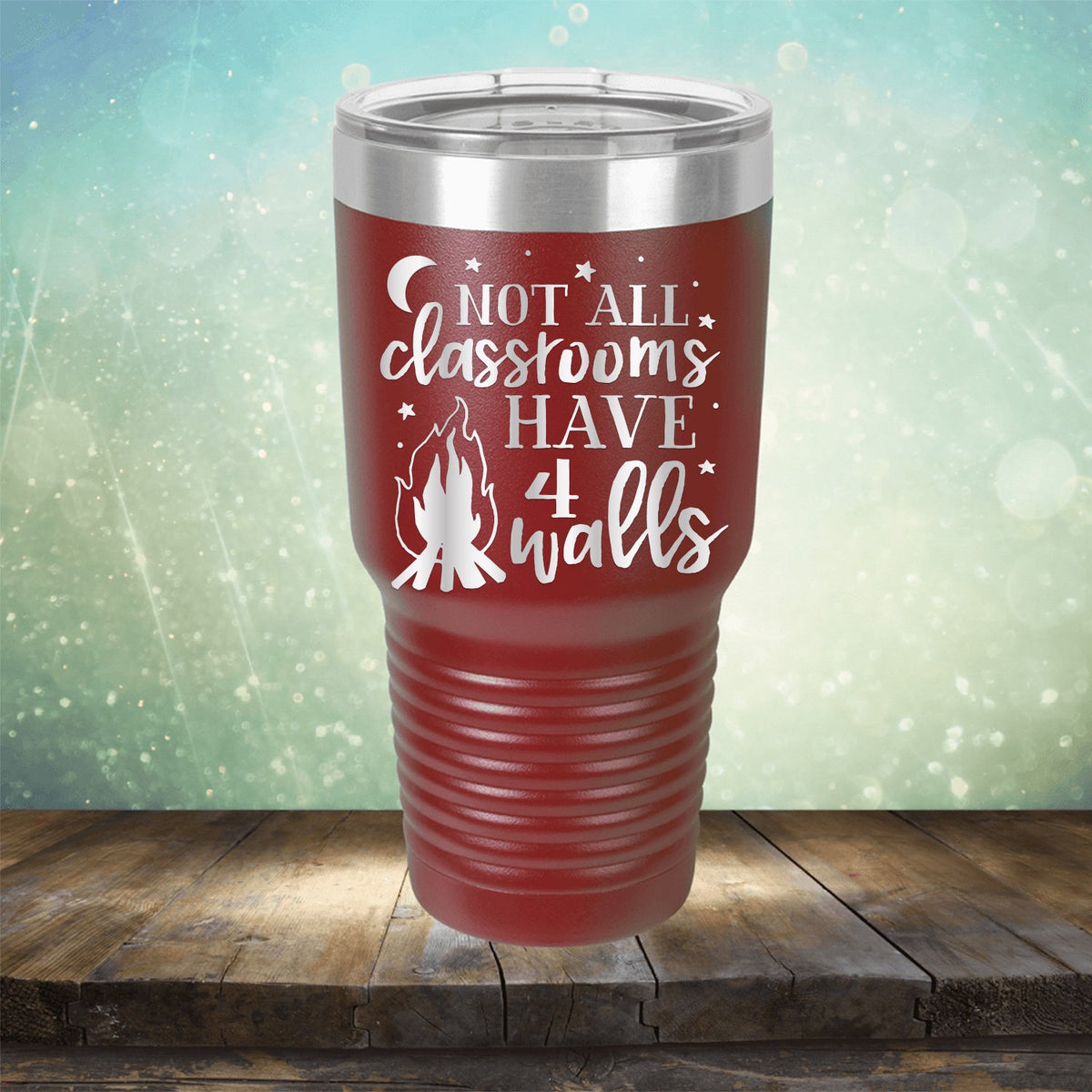 Not All Classrooms Have 4 Walls - Laser Etched Tumbler Mug