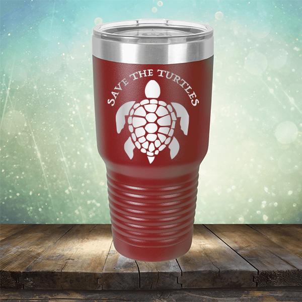 Save The Turtles - Laser Etched Tumbler Mug