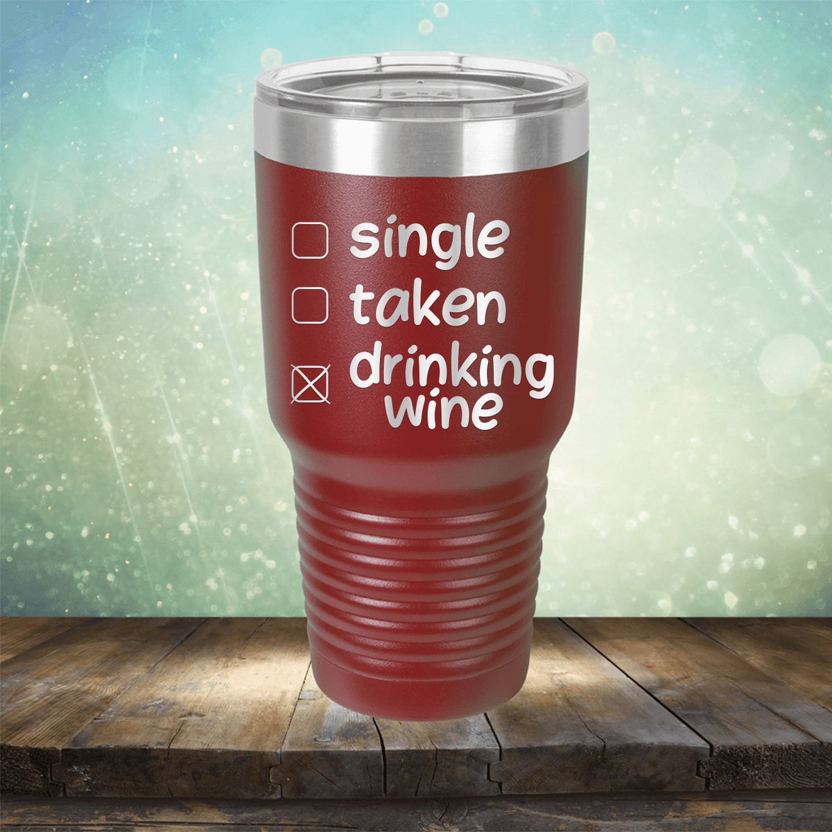 Single Taken Drinking Wine