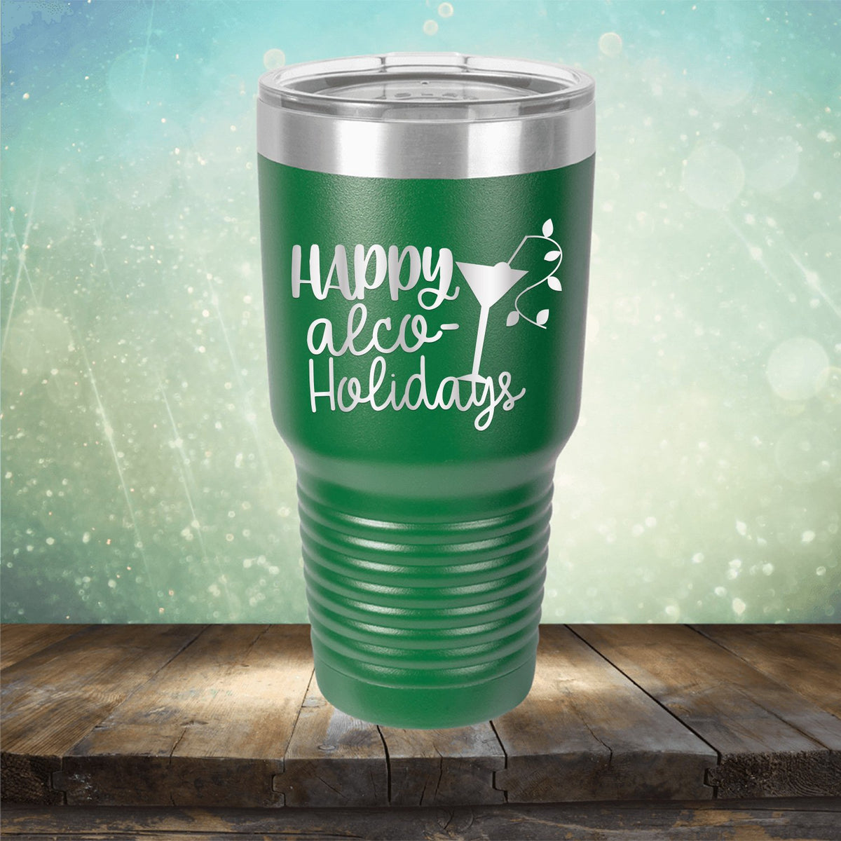Happy Alco Holidays - Laser Etched Tumbler Mug