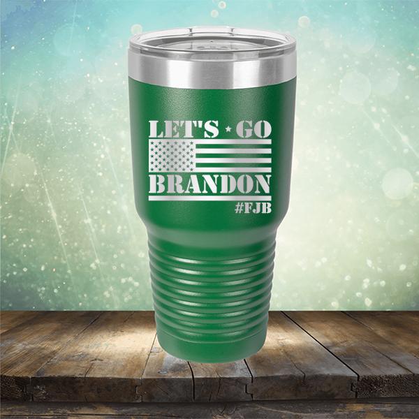 Let&#39;s Go Brandon American Flag - Laser Etched Tumbler Mug