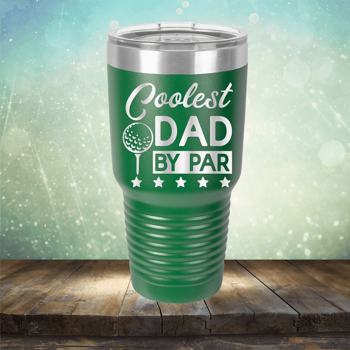 Coolest Dad By Par - Laser Etched Tumbler Mug