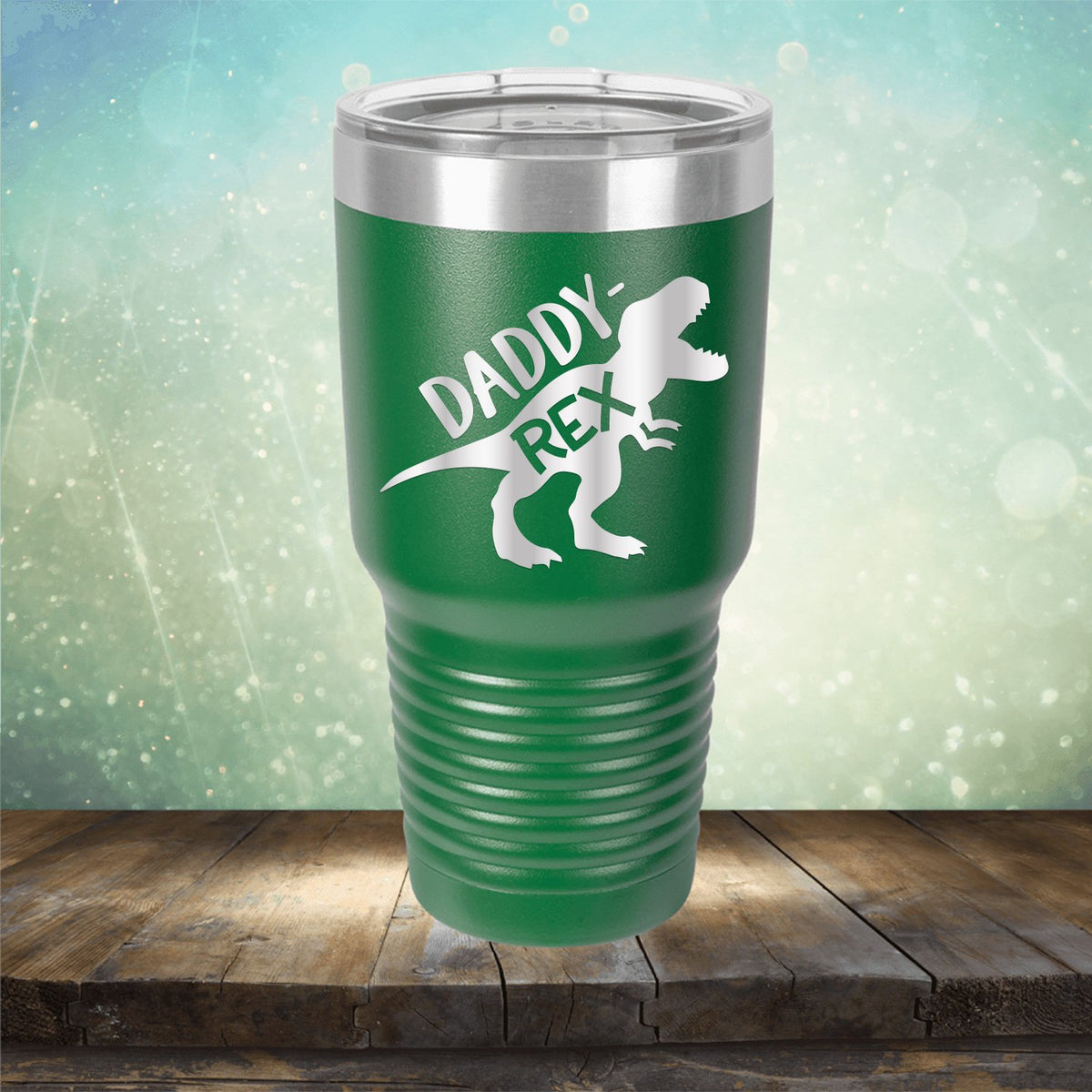 Daddy Rex Dinosaur - Laser Etched Tumbler Mug