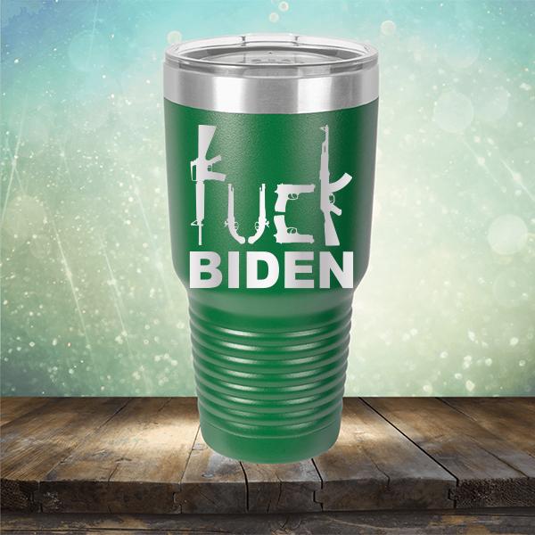 Fuck Biden Guns - Laser Etched Tumbler Mug