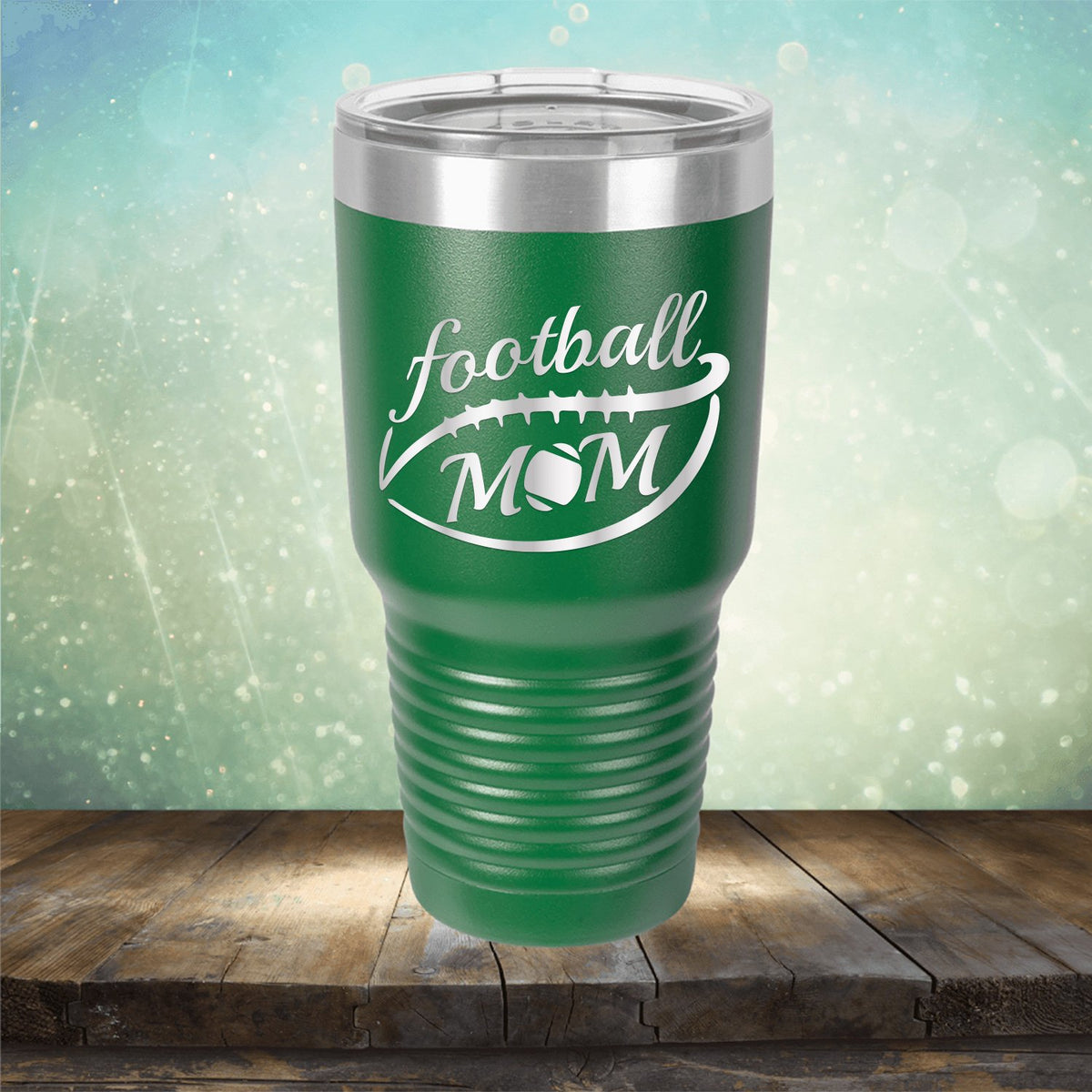 Football Mom - Laser Etched Tumbler Mug
