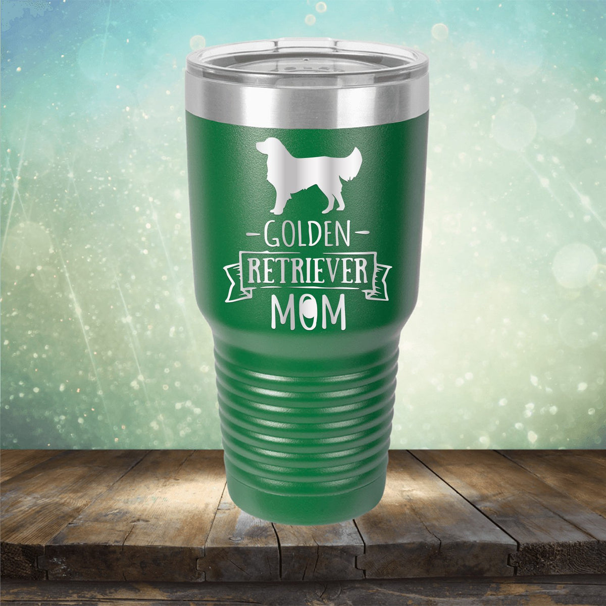 Golden Retriever Mom - Laser Etched Tumbler Mug