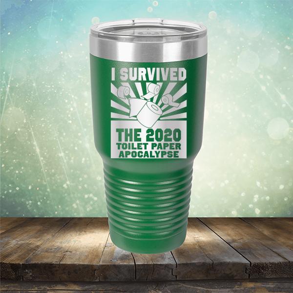 I Survived 2020 Toilet Paper Apocalypse - Laser Etched Tumbler Mug