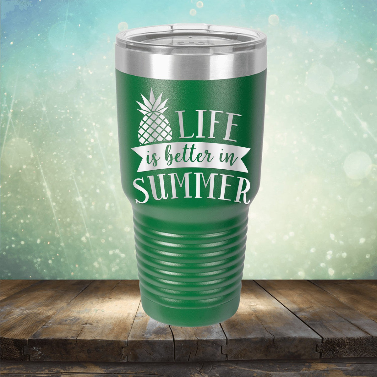 Life is Better in Summer - Laser Etched Tumbler Mug