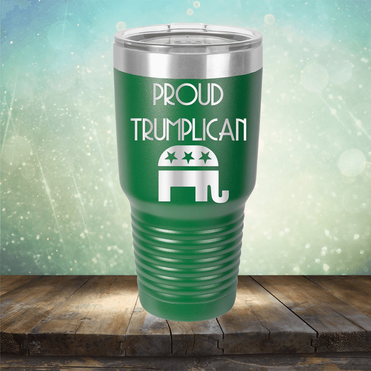 Proud Trumplican Elephant - Laser Etched Tumbler Mug
