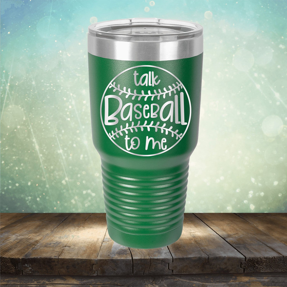 Talk Baseball To Me - Laser Etched Tumbler Mug