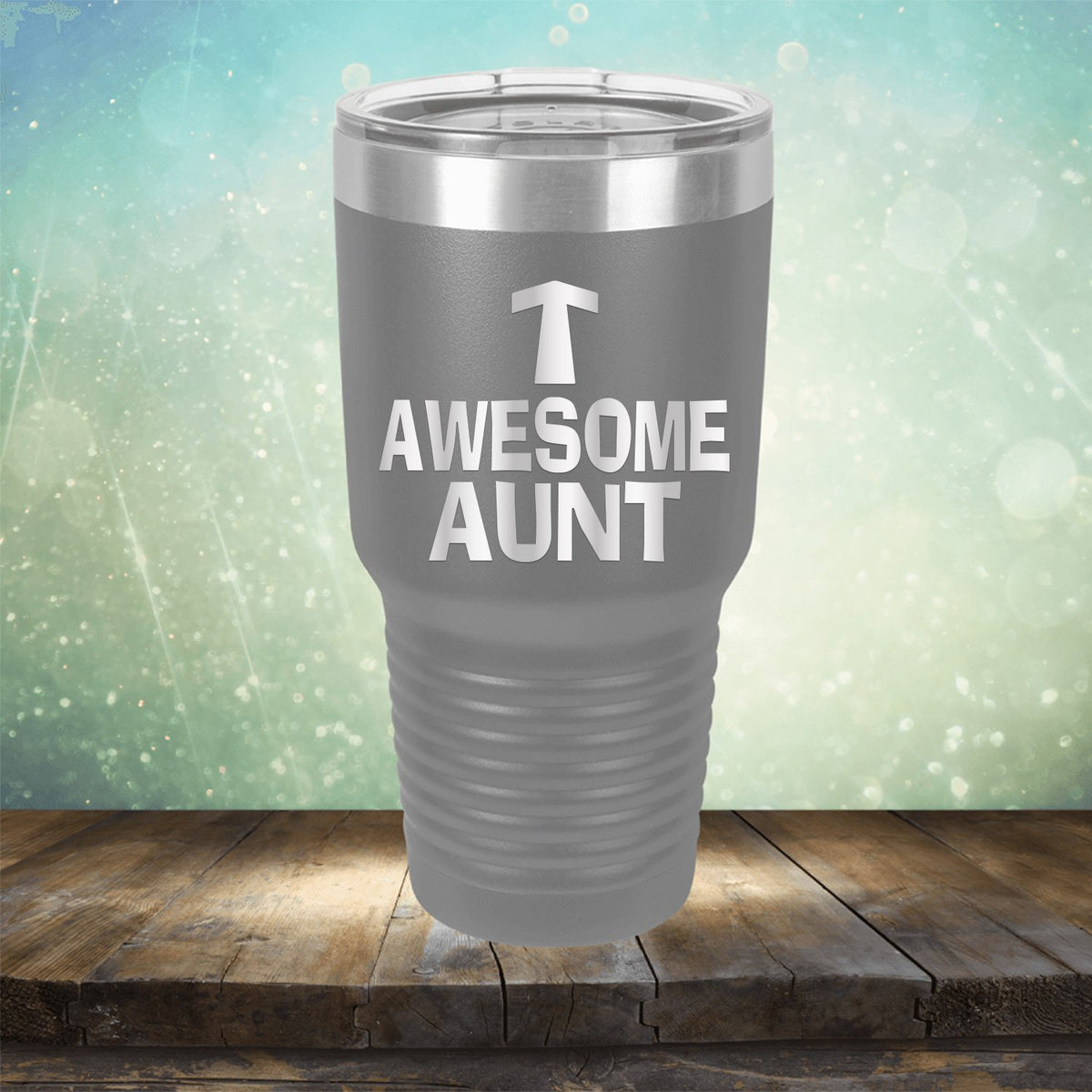 Awesome Aunt - Laser Etched Tumbler Mug