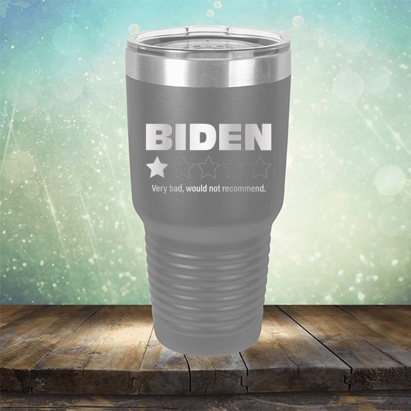 Joe Biden One Star Review Very Bad Would Not Recommend - Laser Etched Tumbler Mug