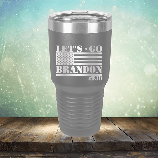 Let&#39;s Go Brandon American Flag - Laser Etched Tumbler Mug