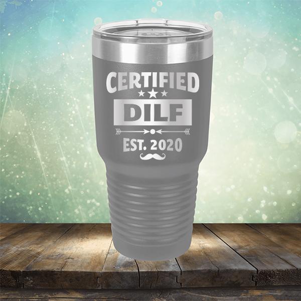 Certified DILF Est. 2020 - Laser Etched Tumbler Mug