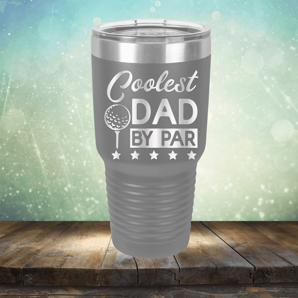 Coolest Dad By Par - Laser Etched Tumbler Mug