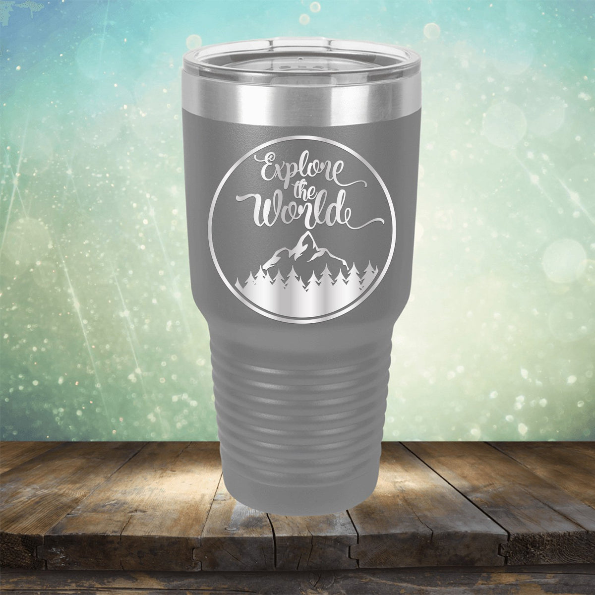 Explore The World - Laser Etched Tumbler Mug