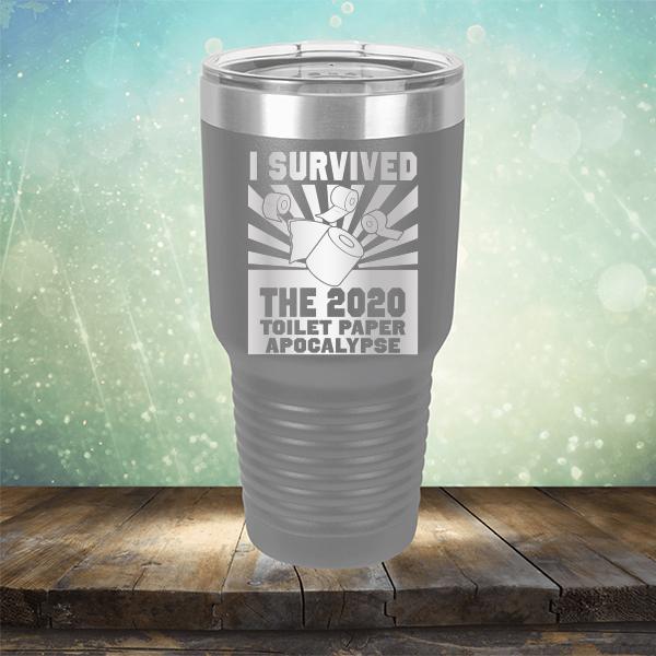 I Survived 2020 Toilet Paper Apocalypse - Laser Etched Tumbler Mug