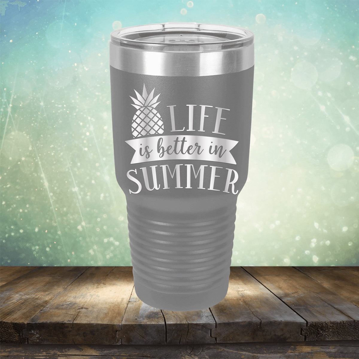 Life is Better in Summer - Laser Etched Tumbler Mug