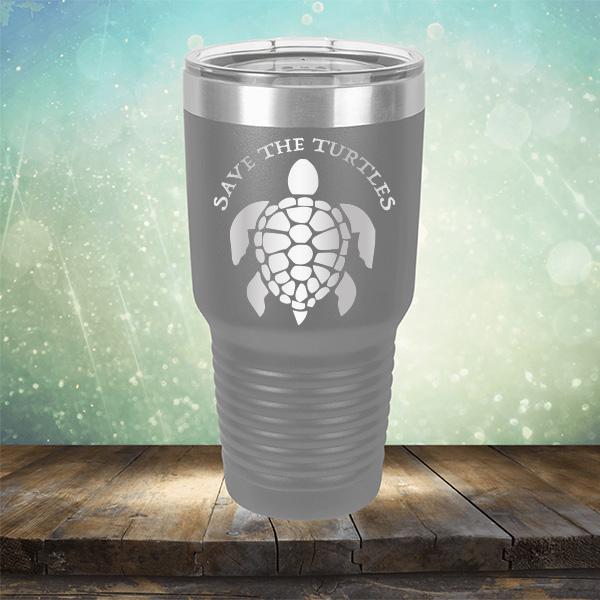 Save The Turtles - Laser Etched Tumbler Mug