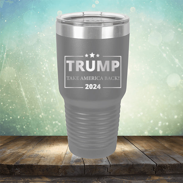 Donald Trump Take America Back 2024 Election - Laser Etched Tumbler Mug