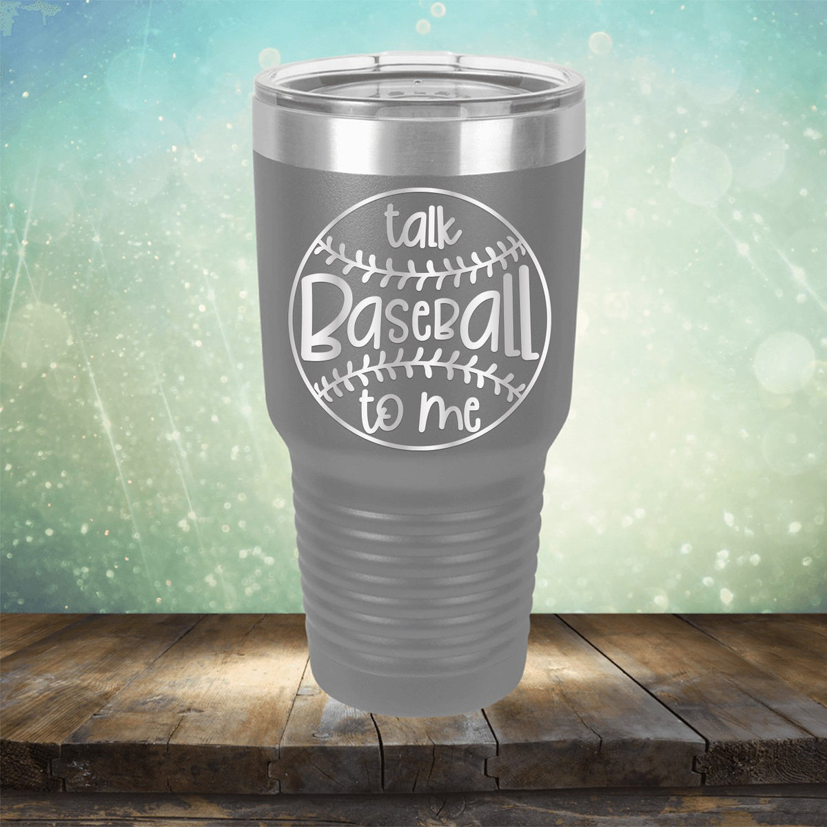 Talk Baseball To Me - Laser Etched Tumbler Mug