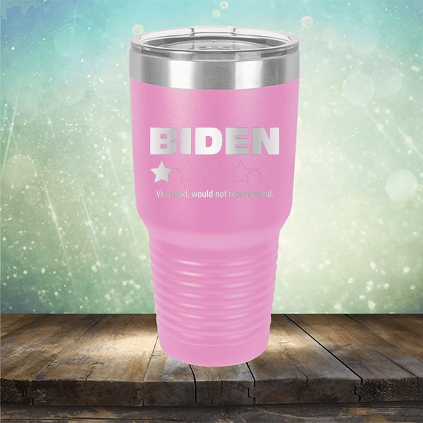 Joe Biden One Star Review Very Bad Would Not Recommend - Laser Etched Tumbler Mug