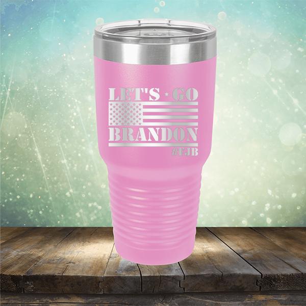 Let&#39;s Go Brandon American Flag - Laser Etched Tumbler Mug